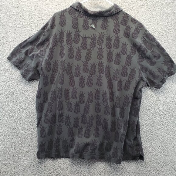 Tommy Bahama Polo Short Sleeve Shirt Men XL Green Pineapple Beach - Picture 6 of 7